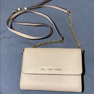 Creme colored Michael Kors crossbody